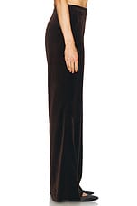 Polo Ralph Lauren Velvet Wide Leg Pant in Circuit Brown, view 3, click to view large image.