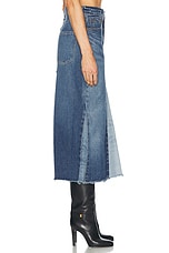 Polo Ralph Lauren Denim Midi Skirt in Delta Wash, view 2, click to view large image.