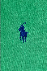 Polo Ralph Lauren Linen Long Sleeve Shirt in Vineyard Green, view 5, click to view large image.