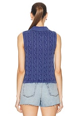 Polo Ralph Lauren Sleeveless Polo Top in Blue Yacht, view 4, click to view large image.