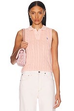 POLO RALPH LAUREN ピンク ラップドレス サイズ0 ケーブルニット コットン Polo セーター ドレス
