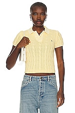 Polo Ralph Lauren Short Sleeve Polo Shirt in Fall Yellow, view 1, click to view large image.