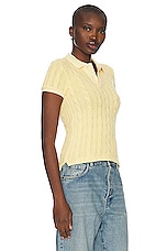 Polo Ralph Lauren Short Sleeve Polo Shirt in Fall Yellow, view 2, click to view large image.