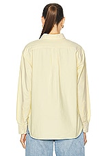 Polo Ralph Lauren Long Sleeve Oxford Shirt in Wicket Yellow, view 4, click to view large image.