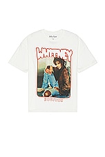 Philcos Whitney Houston Smile Oversized Tee in Cream Pigment, view 1, click to view large image.