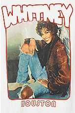 Philcos Whitney Houston Smile Oversized Tee in Cream Pigment, view 3, click to view large image.