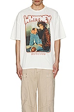Philcos Whitney Houston Smile Oversized Tee in Cream Pigment, view 4, click to view large image.