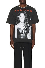 Philcos Aaliyah Boxy Tee in Black Pigment, view 4, click to view large image.