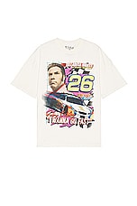 Philcos Talladega Nights I Wanna Go Fast Oversized Tee in Cream Pigment, view 1, click to view large image.