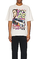 Philcos Talladega Nights I Wanna Go Fast Oversized Tee in Cream Pigment, view 3, click to view large image.