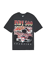 Philcos Indy 500 1991 Champion Oversized Tee in Black Pigment, view 1, click to view large image.