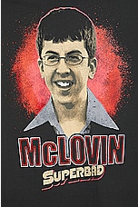Philcos Superbad McLovin Oversized Tee in Black Pigment, view 3, click to view large image.