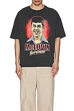 Philcos Superbad McLovin Oversized Tee in Black Pigment, view 4, click to view large image.