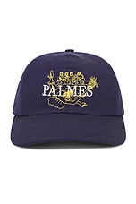 Palmes Stumble 6 Panel Cap in Navy, view 1, click to view large image.