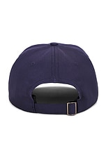 Palmes Stumble 6 Panel Cap in Navy, view 2, click to view large image.