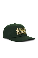 Palmes Dustup 6 Panel Cap in Dark Green, view 3, click to view large image.