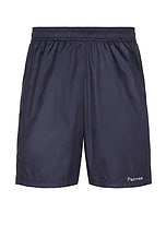 Palmes Middle Shorts in Navy, view 1, click to view large image.