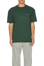 Palmes Dyed T Shirt in Dark Green, view 3, click to view large image.