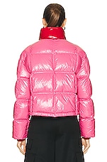 Perfect Moment Nevada Duvet Jacket in Azalea Pink Cire, view 4, click to view large image.