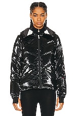 Perfect Moment Ski Duvet Jacket in Black Liquid, view 2, click to view large image.