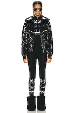 Perfect Moment Ski Duvet Jacket in Black Liquid, view 5, click to view large image.