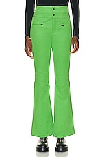 Perfect Moment Aurora Flare Pant in Pear Green, view 1, click to view large image.