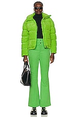 Perfect Moment Aurora Flare Pant in Pear Green, view 4, click to view large image.