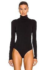 Perfect Moment Base Bodysuit in Black, view 2, click to view large image.