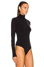 Perfect Moment Base Bodysuit in Black, view 3, click to view large image.