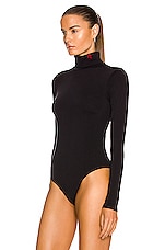Perfect Moment Base Bodysuit in Black, view 4, click to view large image.