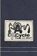 P.A.M. Perks and Mini Pinched Upcycle Tee in Grey, view 3, click to view large image.