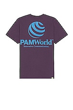 P.A.M. Perks and Mini P. World Tee in Mulberry, view 1, click to view large image.