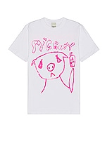 P.A.M. Perks and Mini Pig Baby X P.a.m. Tee in White, view 1, click to view large image.