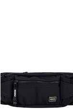 Porter-Yoshida & Co. Heat Waist Bag in Black, view 1, click to view large image.