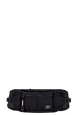 Porter-Yoshida & Co. Heat Waist Bag in Black, view 2, click to view large image.