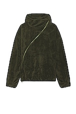 POST ARCHIVE FACTION (PAF) 5.1 Hoodie Center in OLIVE GREEN, view 1, click to view large image.
