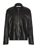 leather puff jacket blouson black 本革 黒 FAUX LEATHER BOMBER JACKET - Black | ZARA United States