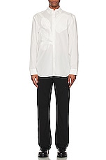 POST ARCHIVE FACTION (PAF) 5.1 Shirt Center in WHITE, view 5, click to view large image.