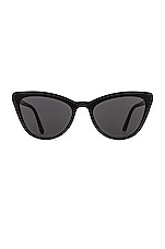 Prada Cat Eye Sunglasses in Black, view 1, click to view large image.