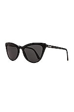 Prada Cat Eye Sunglasses in Black, view 2, click to view large image.