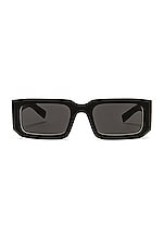 Prada Symbole Sunglasses in Black, view 1, click to view large image.