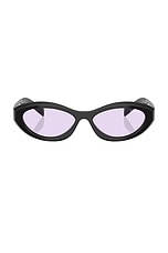 PRADAのサングラス Prada Oval Sunglasses in Black | FWRD
