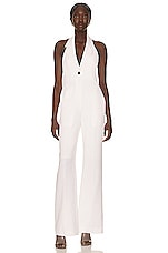 Peter Do Detachable Jumpsuit in White, view 2, click to view large image.
