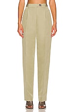 Peter Do Twisted Seam Pant in Sage, view 1, click to view large image.