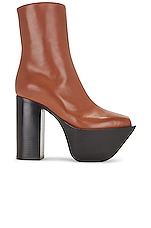 Peter Do Everyday Platform Boots in Brown, view 1, click to view large image.