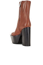 Peter Do Everyday Platform Boots in Brown, view 3, click to view large image.