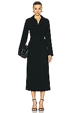 Proenza Schouler Vanessa Shirt Dress in Black, view 1, click to view large image.