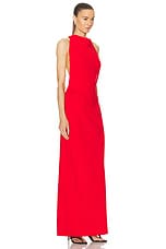 Proenza Schouler Faye Backless Dress in Red, view 3, click to view large image.