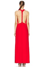 Proenza Schouler Faye Backless Dress in Red, view 4, click to view large image.