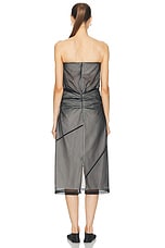 Proenza Schouler Gwen Strapless Dress in Black, view 3, click to view large image.